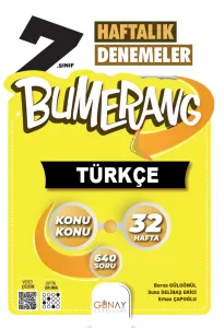 GÜNAY 7. SINIF BUMERANG 32 HAFTALIK TÜRKÇE DENEMELERİ