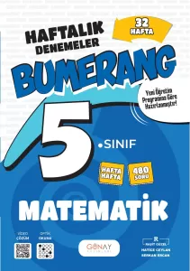 GÜNAY 5. SINIF BUMERANG 32 HAFTALIK MATEMATİK DENEMELERİ