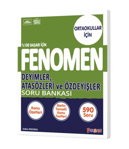 FENOMEN 8. SINIF DEYİMLER ATASÖZLERİ VE ÖZDEYİŞLER SORU BANKASI