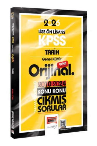 YARGI KPSS ORİJİNAL LİSE ÖNLİSANS TARİH 2010 2014 KONU KONU ÇIKMIŞ SORULAR