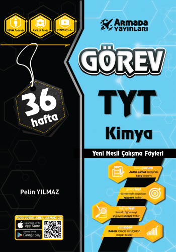 ARMADA GÖREV YKS TYT KİMYA ÇALIŞMA FÖYLERİ (36 HAFTA)