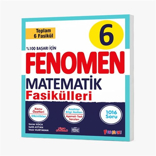 FENOMEN 6. SINIF MATEMATİK FASİKÜLLERİ (TOPLAM 6 FASİKÜL)