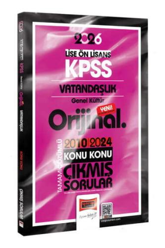 YARGI KPSS LİSE ÖNLİSANS VATANDAŞLIK ORİJİNAL 2010 2014 KONU KONU ÇIKMIŞ SORULAR