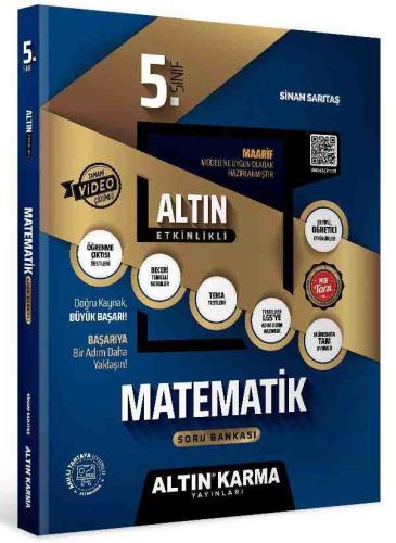ALTIN KARMA 5. SINIF MATEMATİK ALTIN ETKİNLİKLİ KAZANIM SB (SİNAN SARITAŞ)