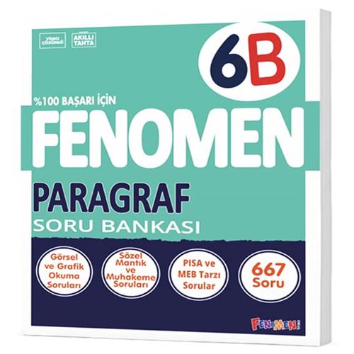 FENOMEN 6. SINIF PARAGRAF SORU BANKASI (B)