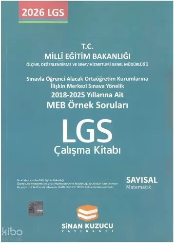 SİNAN KUZUCU 2026 MEB ÖRNEK SORULARI SAYISAL MATEMATİK