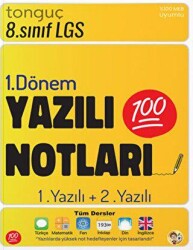 TONGUÇ 8. SINIF YAZILI NOTLARI 1. DÖNEM 1 VE 2. YAZILI