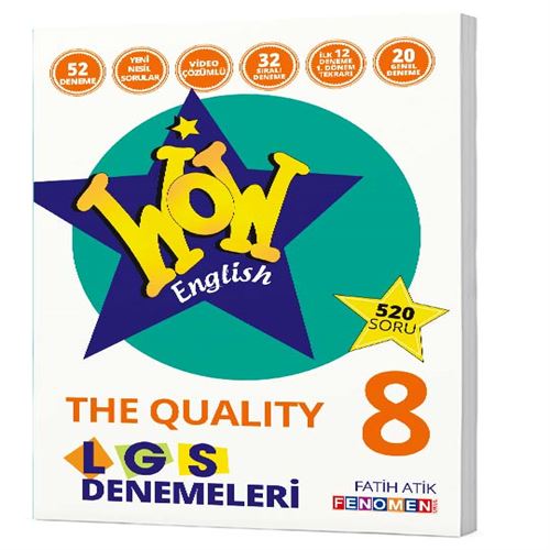 WOW 8. SINIF ENGLISH THE QUALITY 52 DENEME (FATİH ATİK)