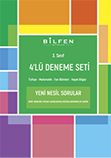 BİLFEN 3. SINIF 4'LÜ DENEME SETİ