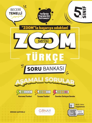 GÜNAY 5. SINIF ZOOM SERİSİ TÜRKÇE SORU BANKASI