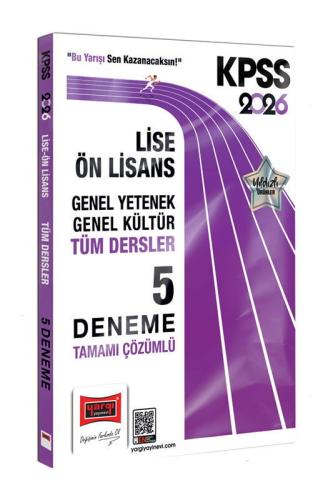 YARGI 2026 KPSS GK-GY LİSE ÖN LİSANS TÜM DERSLER TAMAMI ÇÖZÜMLÜ 5 DENEME