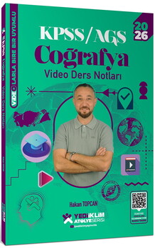 YEDİİKLİM KPSS COĞRAFYA VİDEO DERS NOTLARI 2026