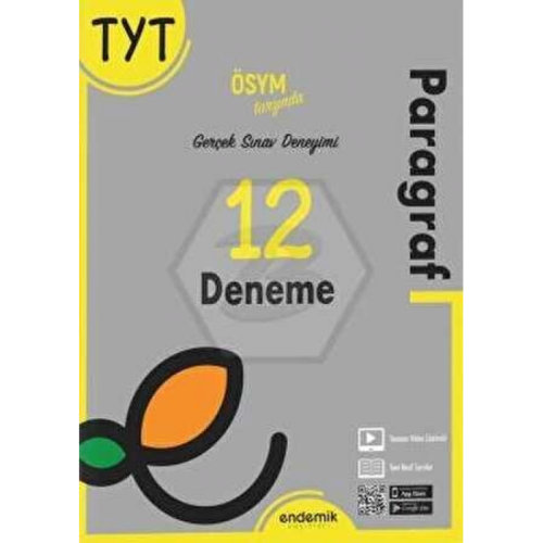 ENDEMİK 2023 TYT PARAGRAF 12'Lİ DENEME SINAVI