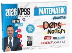 İNDEKS AKADEMİ 2026 KPSS MATEMATİK AKADEMİSİ VİDEO DERS NOTLARI